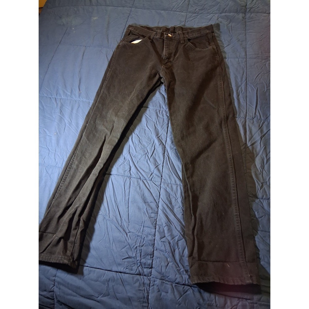 Men's‎ Jeans Size 32x30 Rustler Black Denim Straight Leg Workwear Vintage